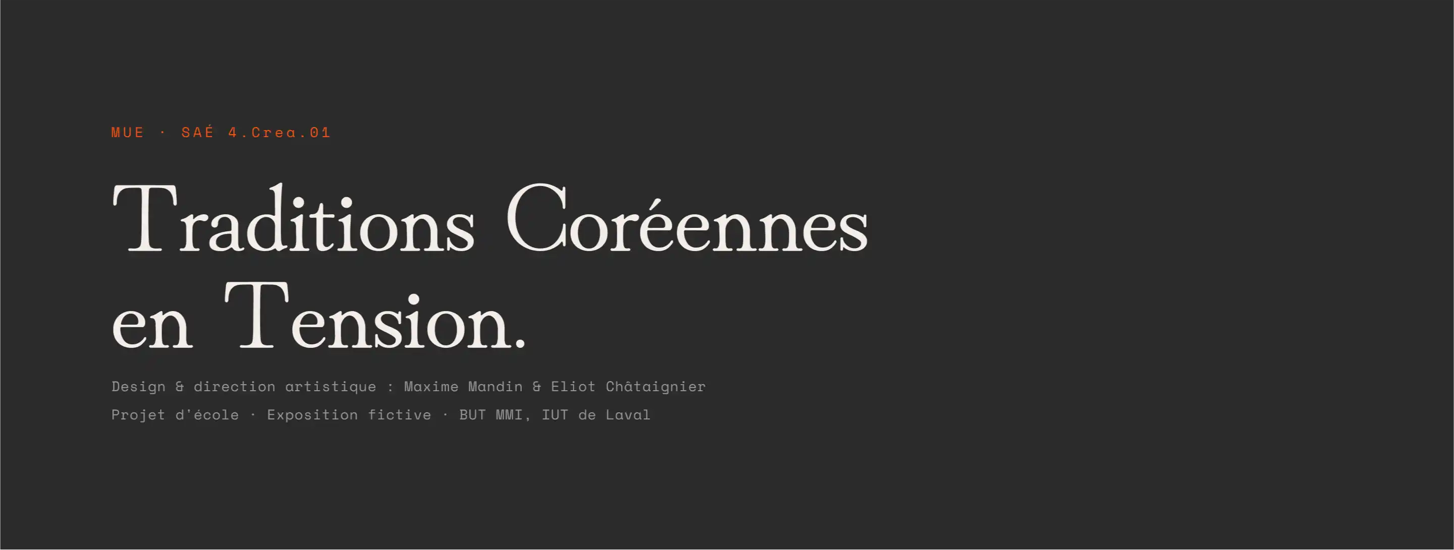 MUE — Traditions Coréennes en Tension 22